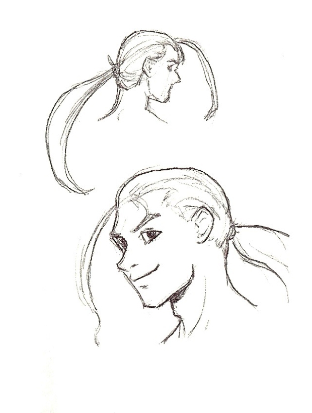Some sketches of Fei from the original game